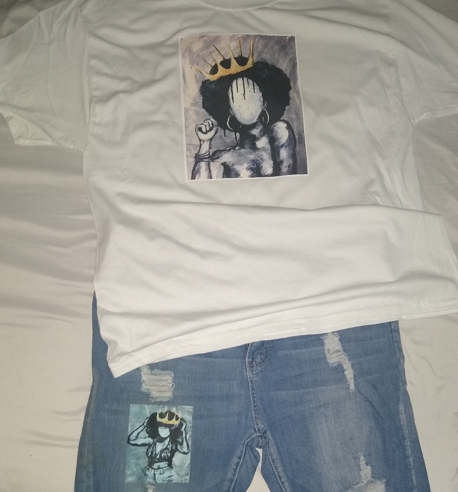 👑Queen no matter what‼️t-shirt, jeans🚫 available